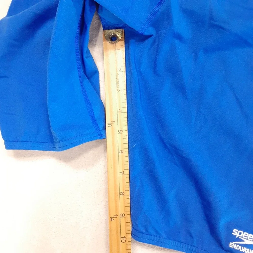 Speedo Mens Endurance Solid Jammer Short 32 Blue Chlorine Resistant 10